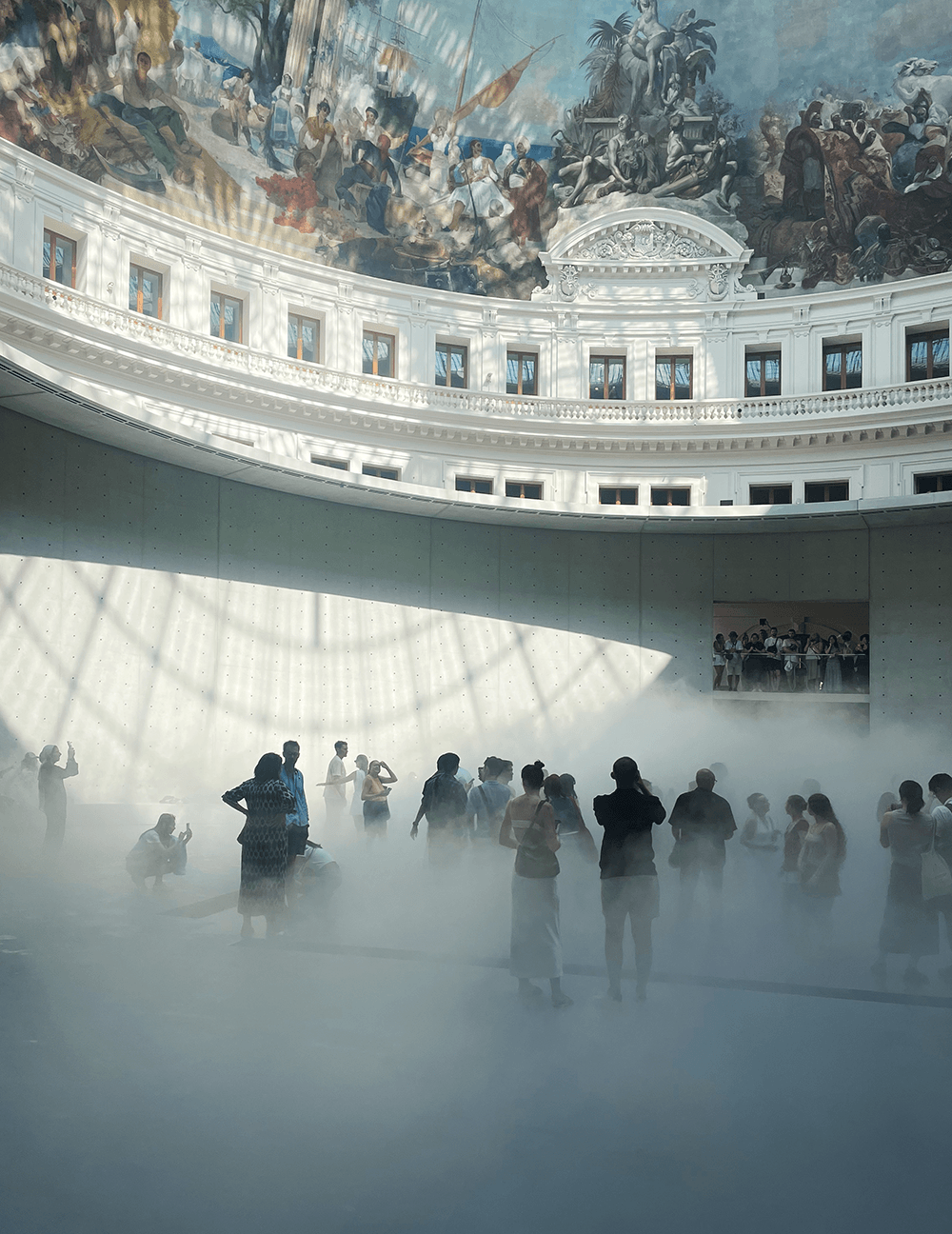 Rotunde der Bourse de Commerce mit Kuppel und markantem Sichtbeton