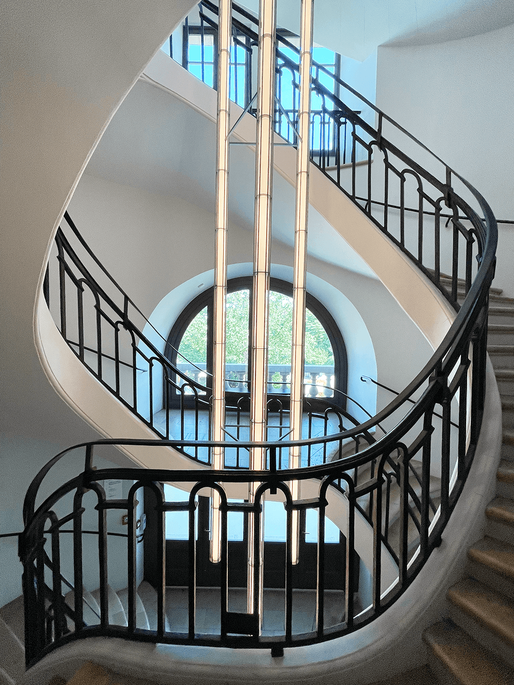 Bourse de Commerce historische Doppeltreppe