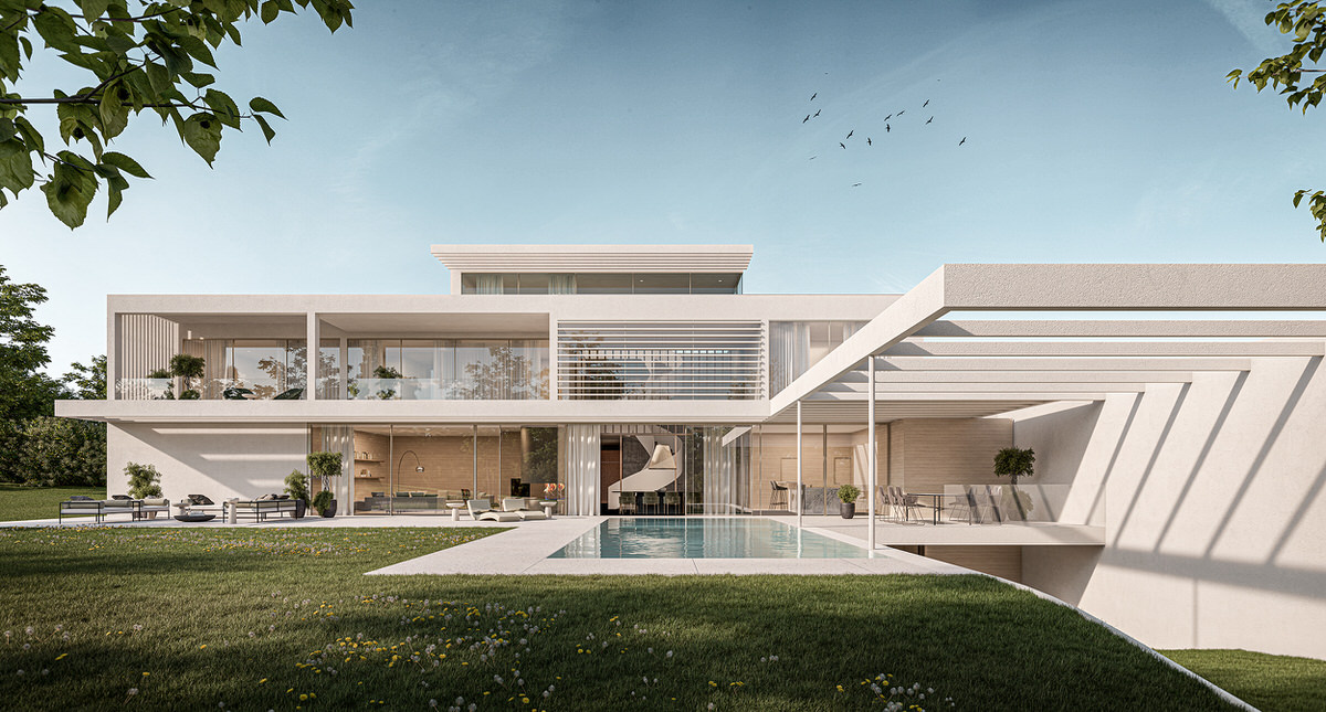 Pool Architektenvilla