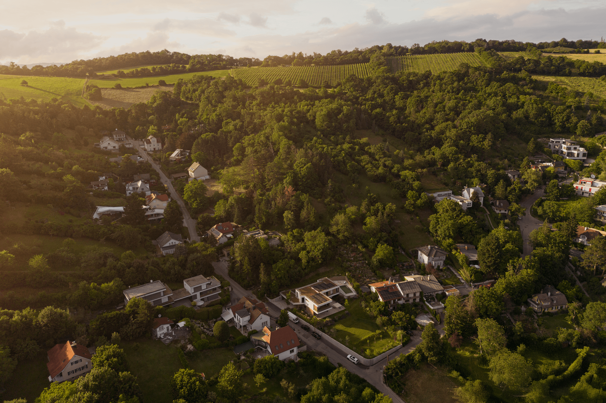 Luftansicht Klosterneuburg